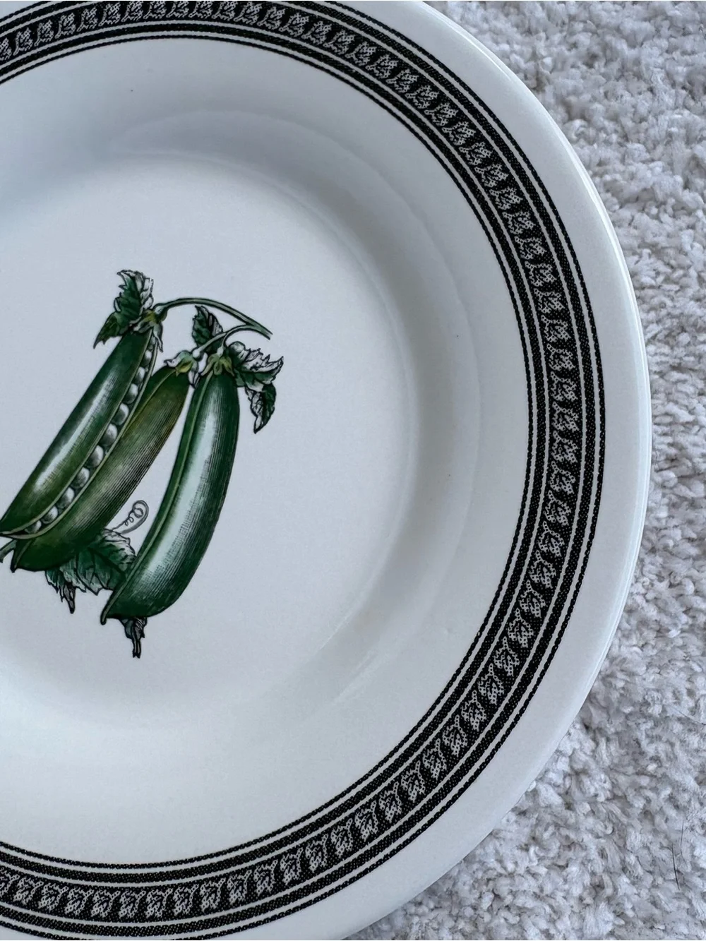 Pfaltzgraff Farmers Market Vintage Salad Plate Green Pea Pod